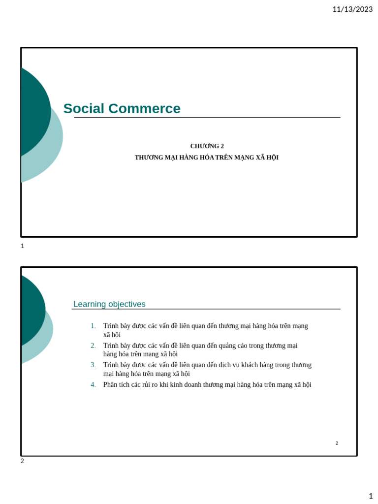 Social Commerce - Chapter 2 | PDF | Online Advertising | Advertising