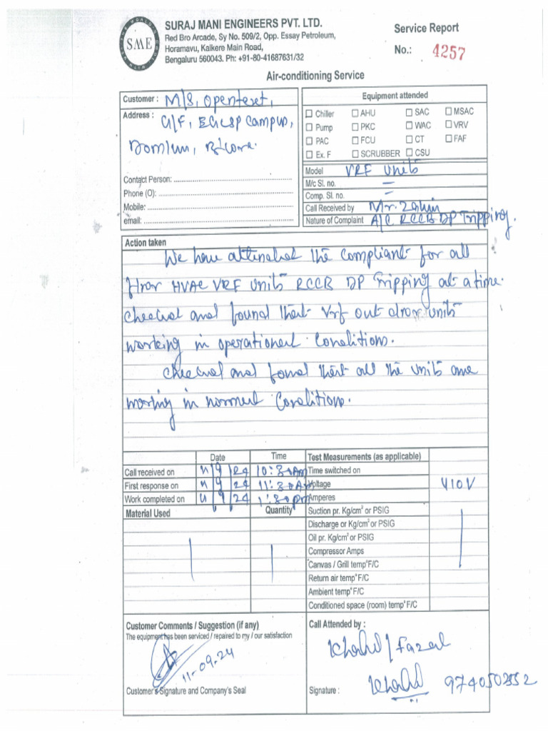 HVAC Breakdown Report | PDF