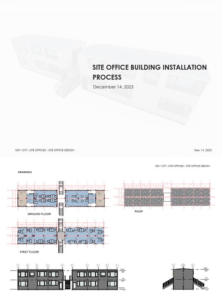 Site Office Building Installation Guide | PDF | Building Engineering ...