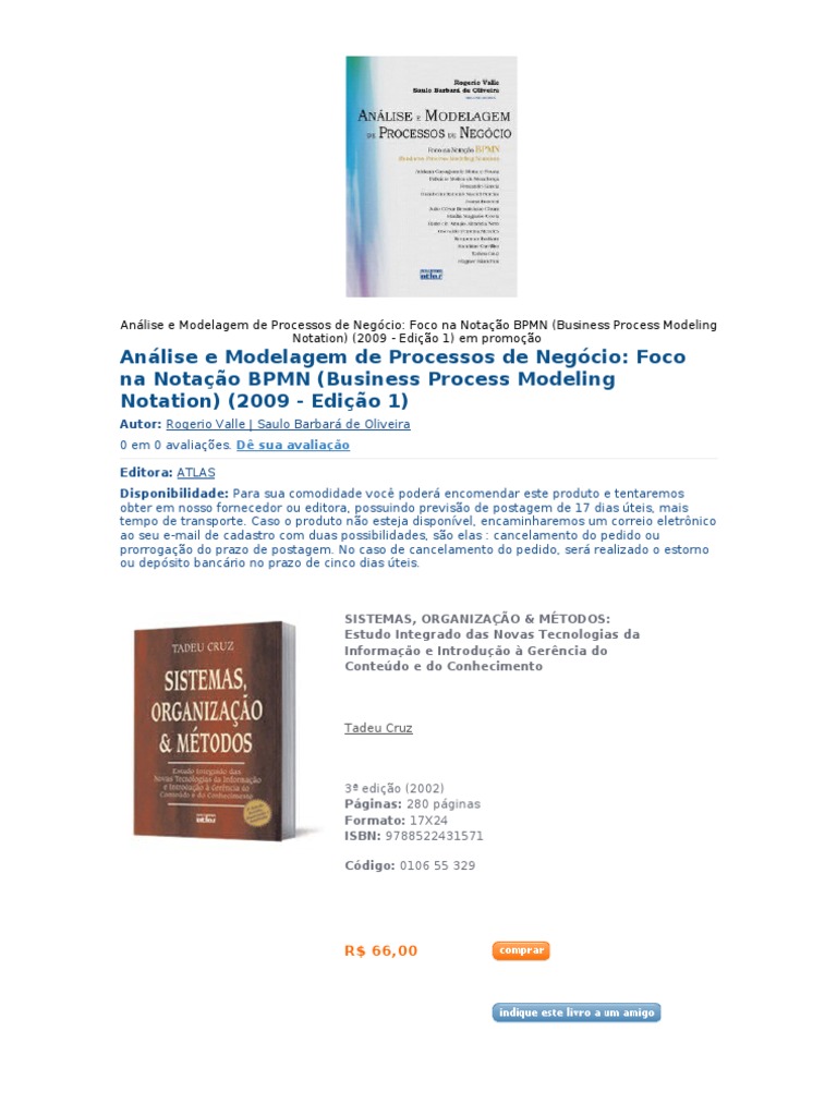 Análise e Modelagem de Processos de Negócio | PDF | Gestão de processos ...