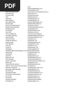 UK Marketing Agencies Email Database 5K