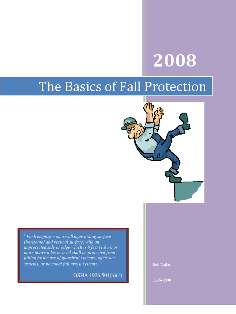 The Basics of Fall Protection PDF Nature
