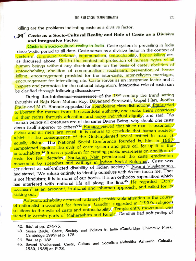 Caste: Divisive Factor and Reform Efforts | PDF | Caste | Social Inequality