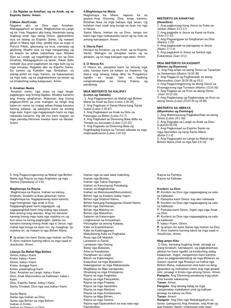 Rosary Guide | PDF