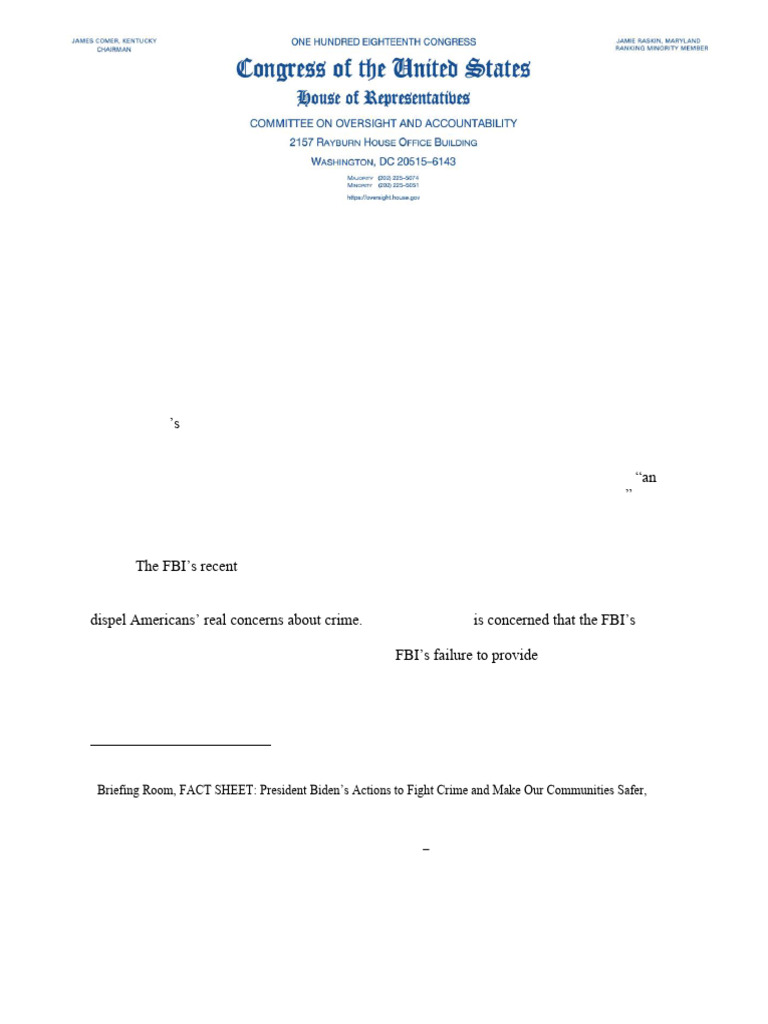 FBI Crime Data Accuracy Investigation | PDF | Federal Bureau Of ...