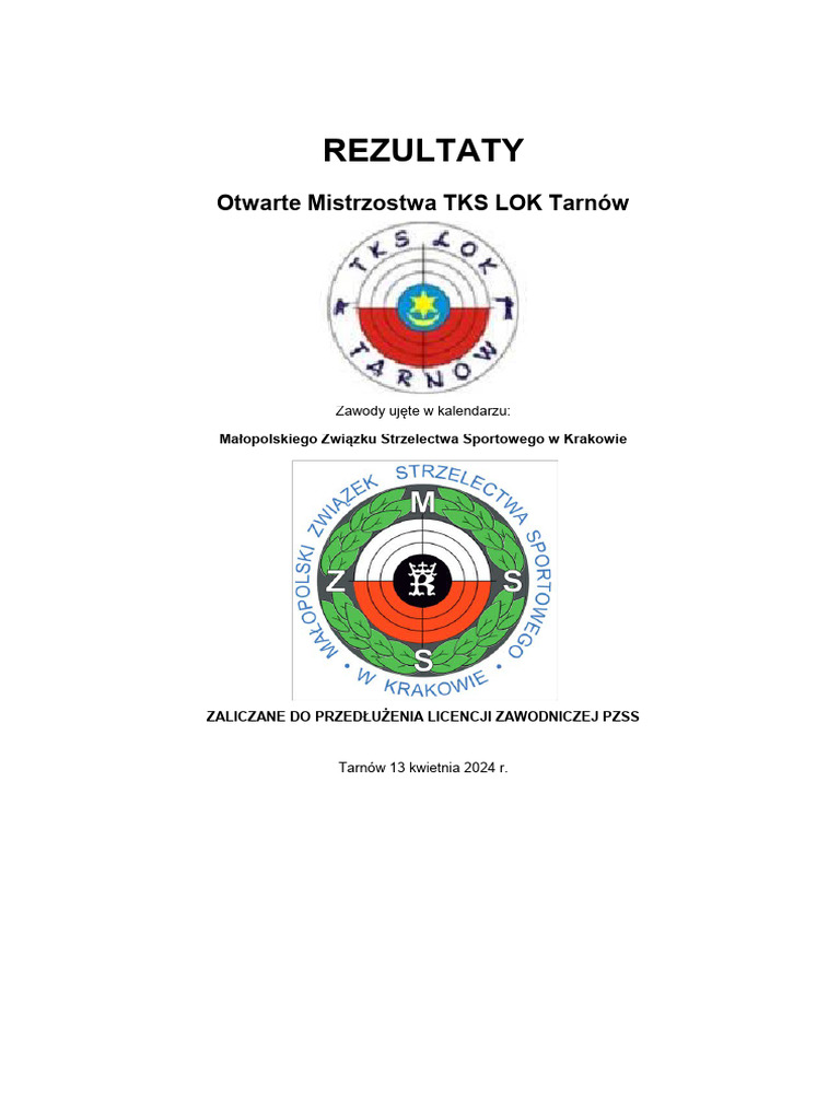 2024 04 13 - R - TKS LOK Tarnow | PDF