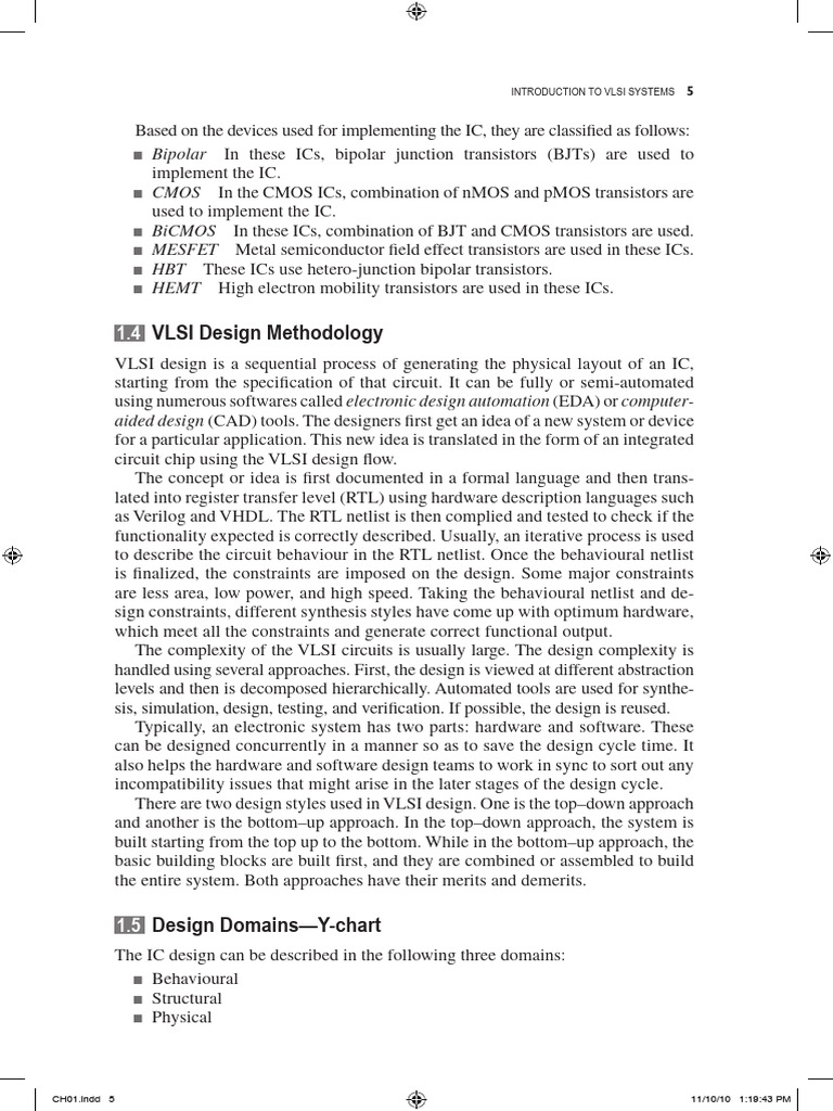 Overview of VLSI Design Methodologies | PDF | Integrated Circuit ...