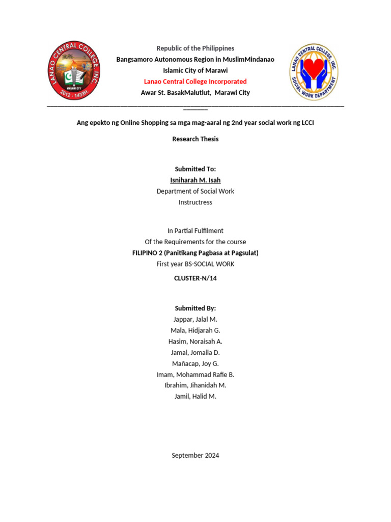 Research Thesis Filipino.2 | PDF