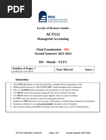 ACT112 Final MG Second Semester 23-24 Version B