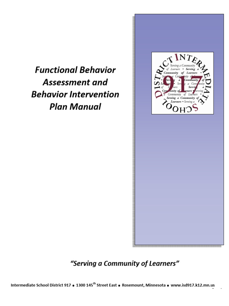 FBA and BIP Manual for Educators | PDF | Motivation | Motivational