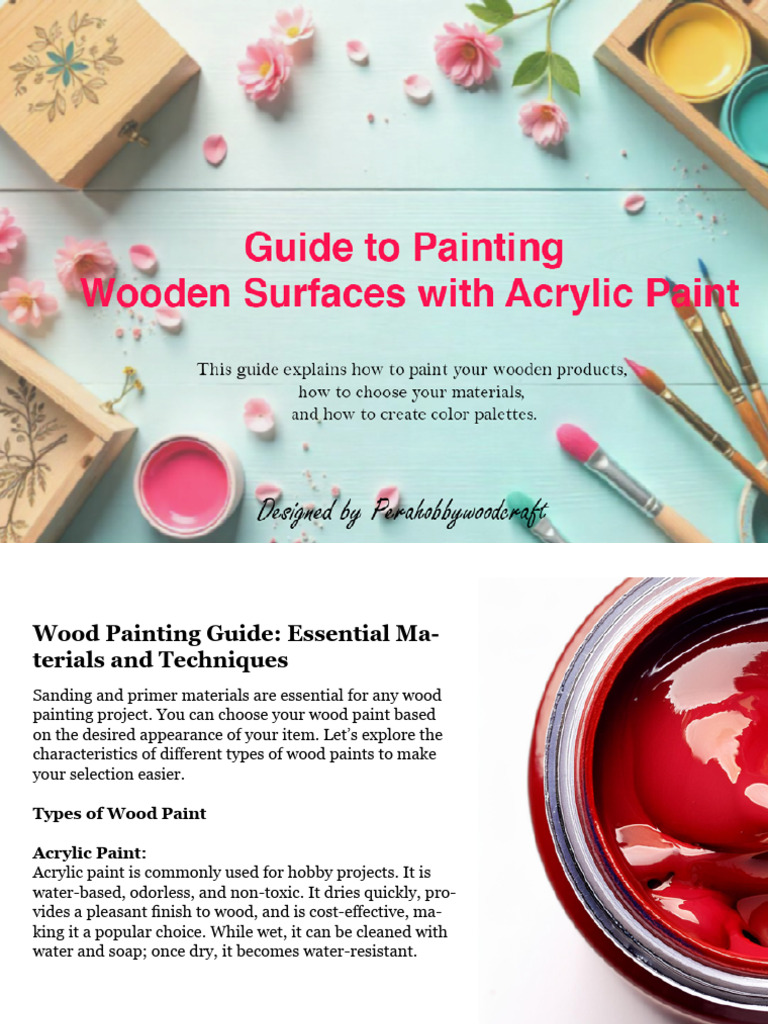 Acrylic Painting on Wood: A Guide | PDF | Acrylic Paint | Paint