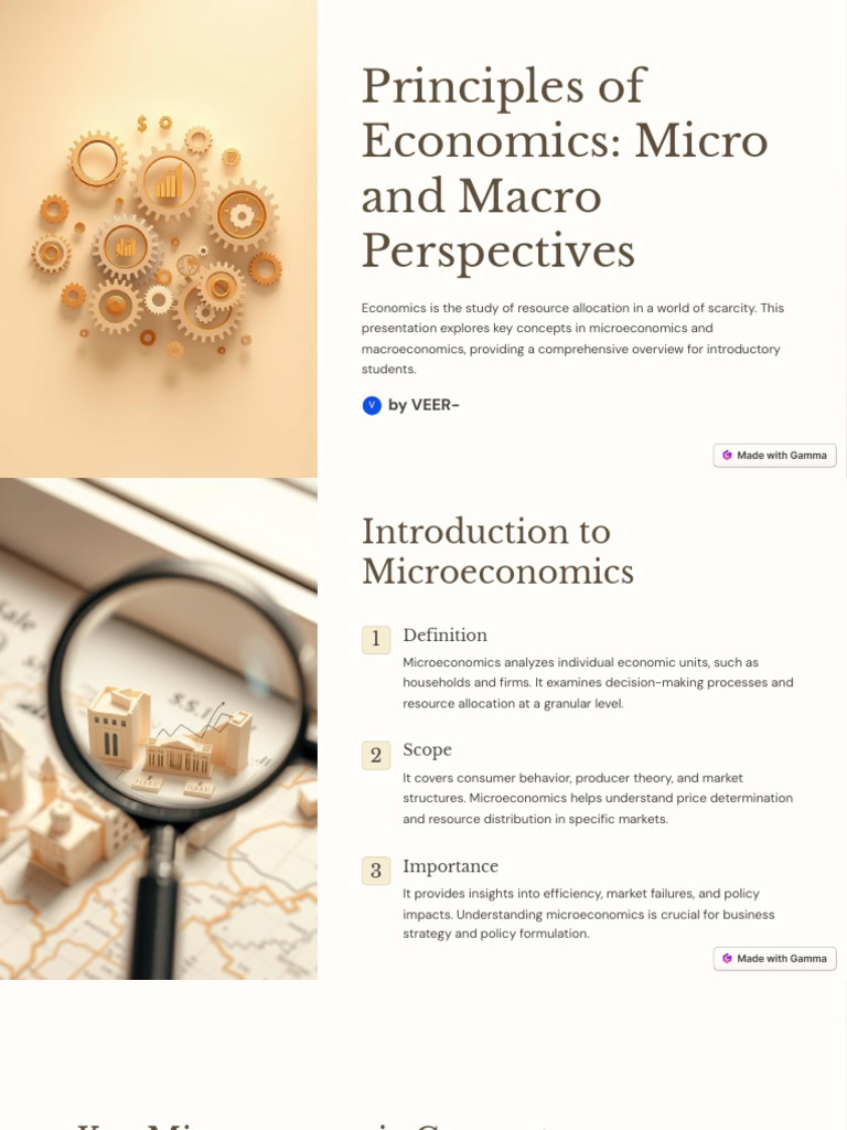 Micro and Macro Economics Overview | PDF | Macroeconomics | Economics
