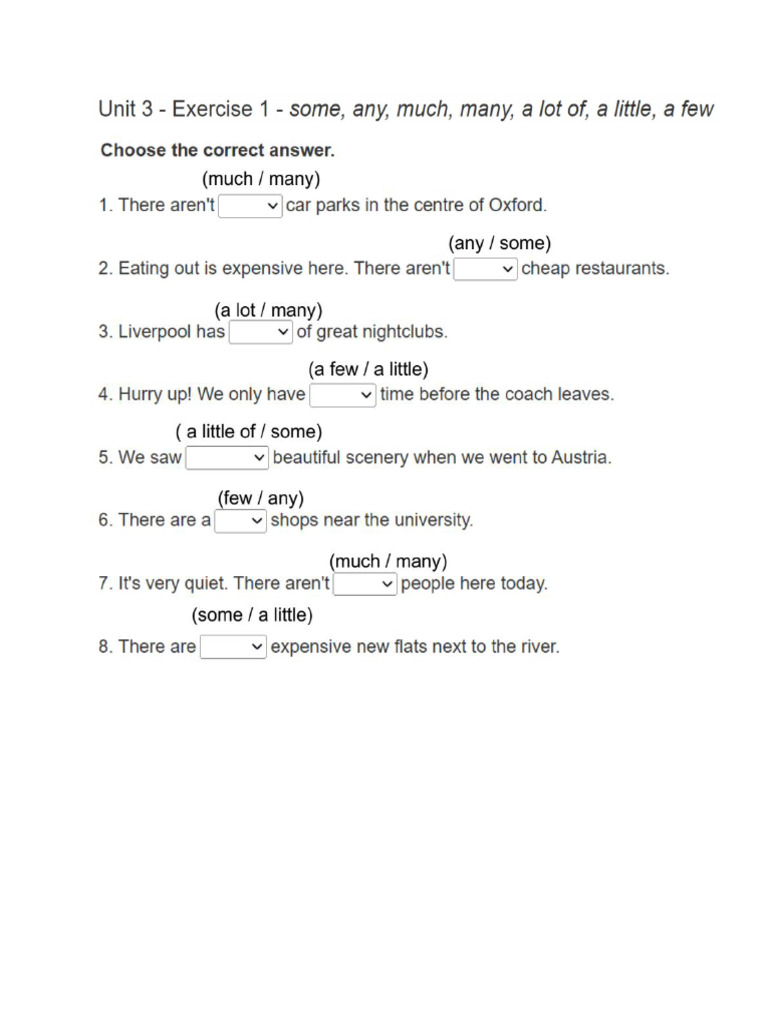 E-Learning Grammar Test 3 | PDF