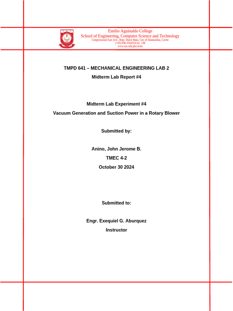 Anino Midterm Me Lab Report 3 | PDF | Steam | Boiler