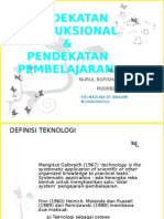 Strategi Instruksional & Pendekatan Pembelajaran