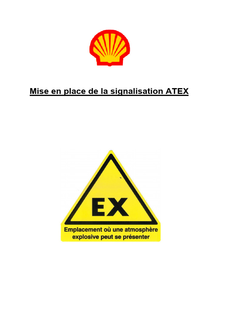 Signalisation ATEX pour équipements sécurisés | PDF | Véhicule motorisé