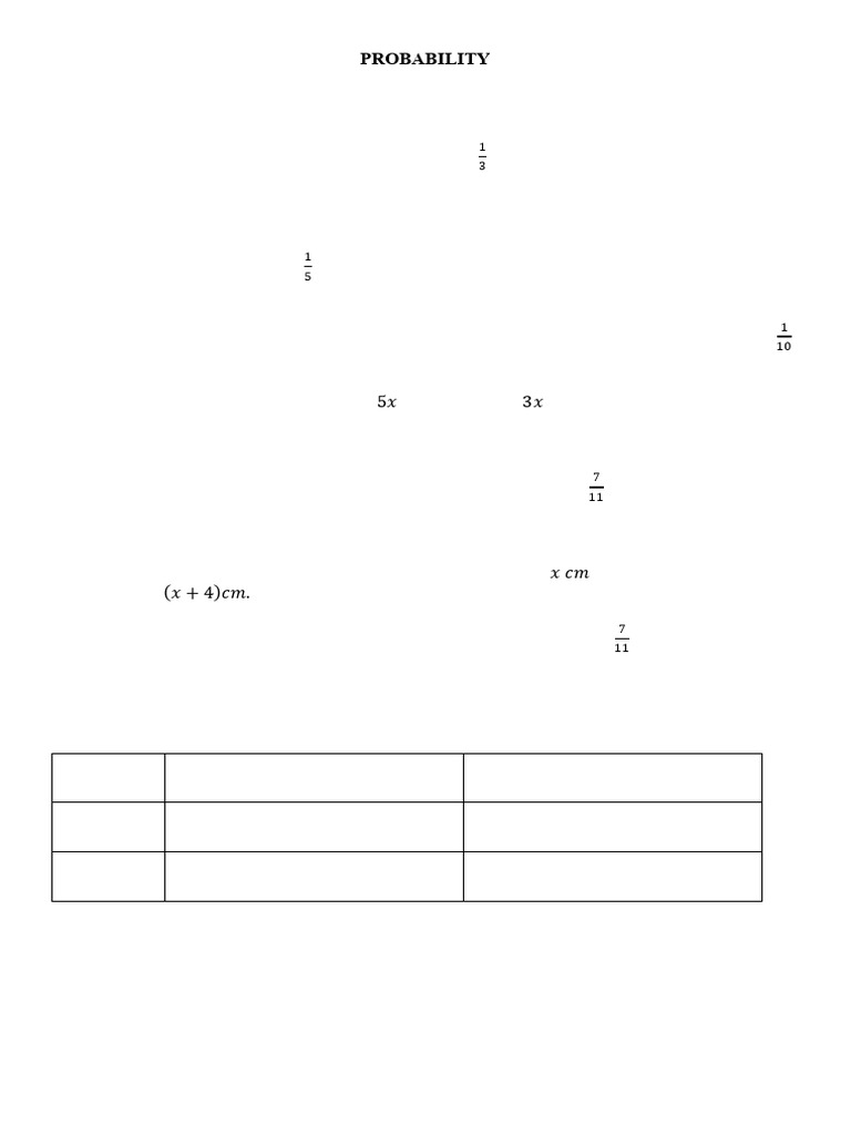 PROBABILITY | PDF | Games Of Chance | Probability