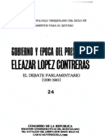 Tomo 24. Gobierno y época del presidente Eleazar López Contreras