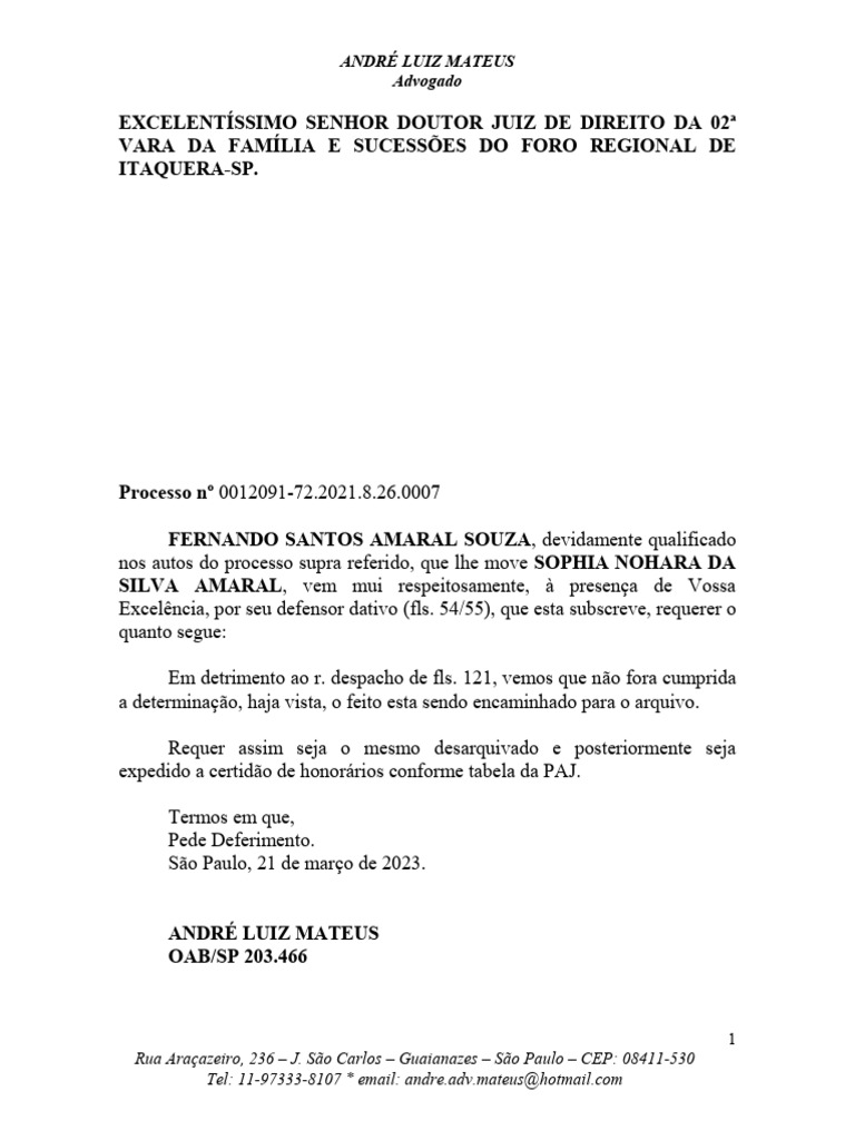 Expedição de Certidao de Honorários 1 | PDF
