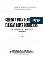 Tomo 25. Gobierno y época del presidente Eleazar López Contreras