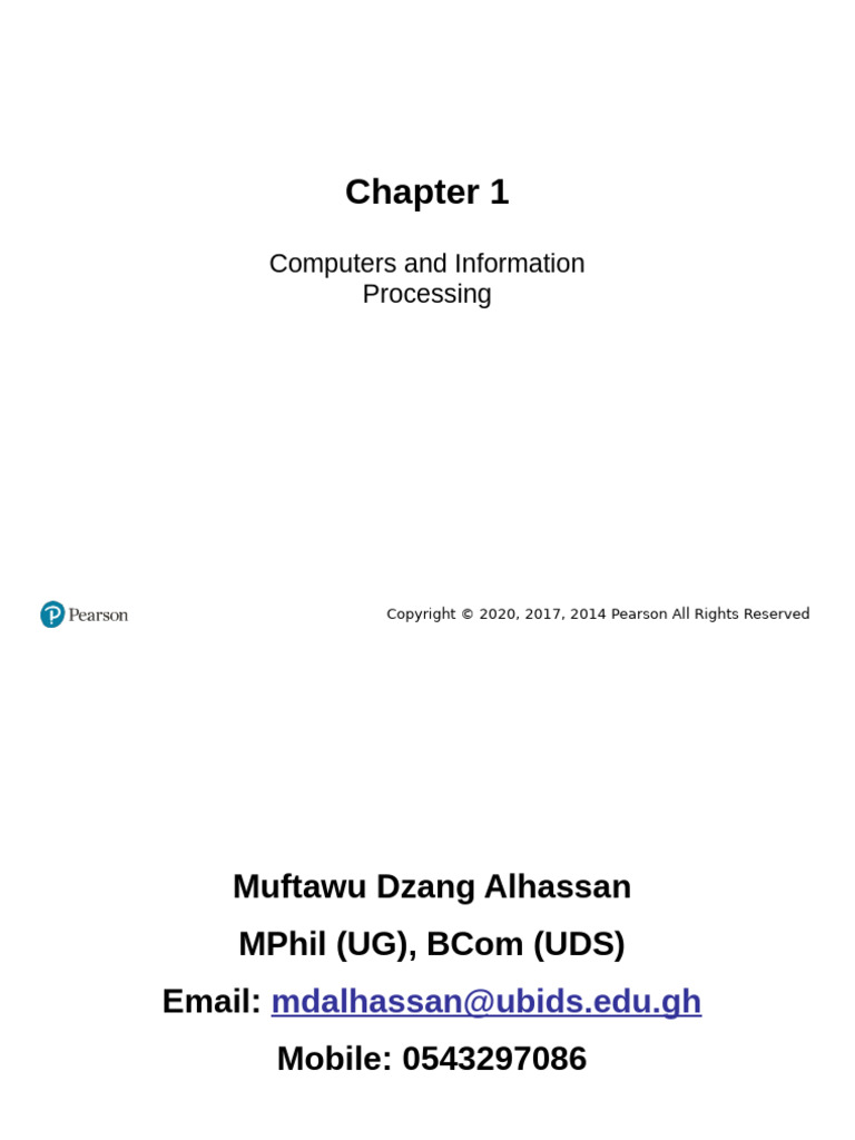 Lecture 1 - Computer and Information Processing | PDF | Byte | Central ...