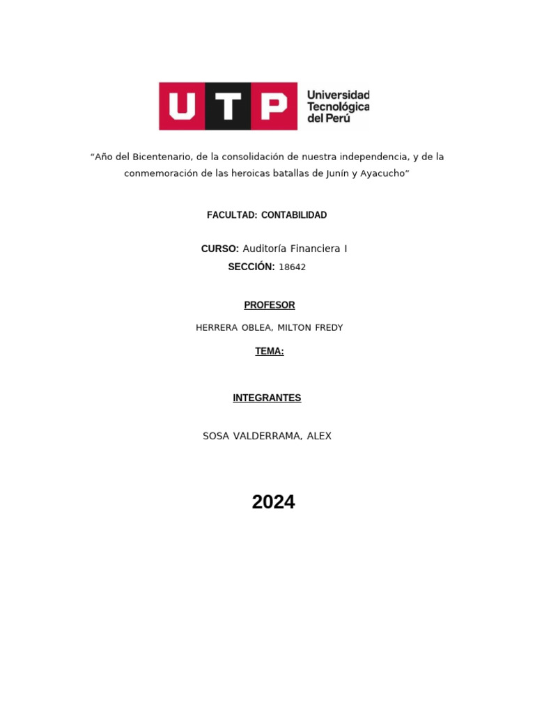 Materialidad en Auditoría Financiera | PDF | Auditoría | Contabilidad