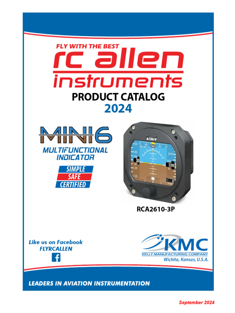 RCA2610-3P Mini6 Indicator Catalog | PDF | Aviation | Aircraft