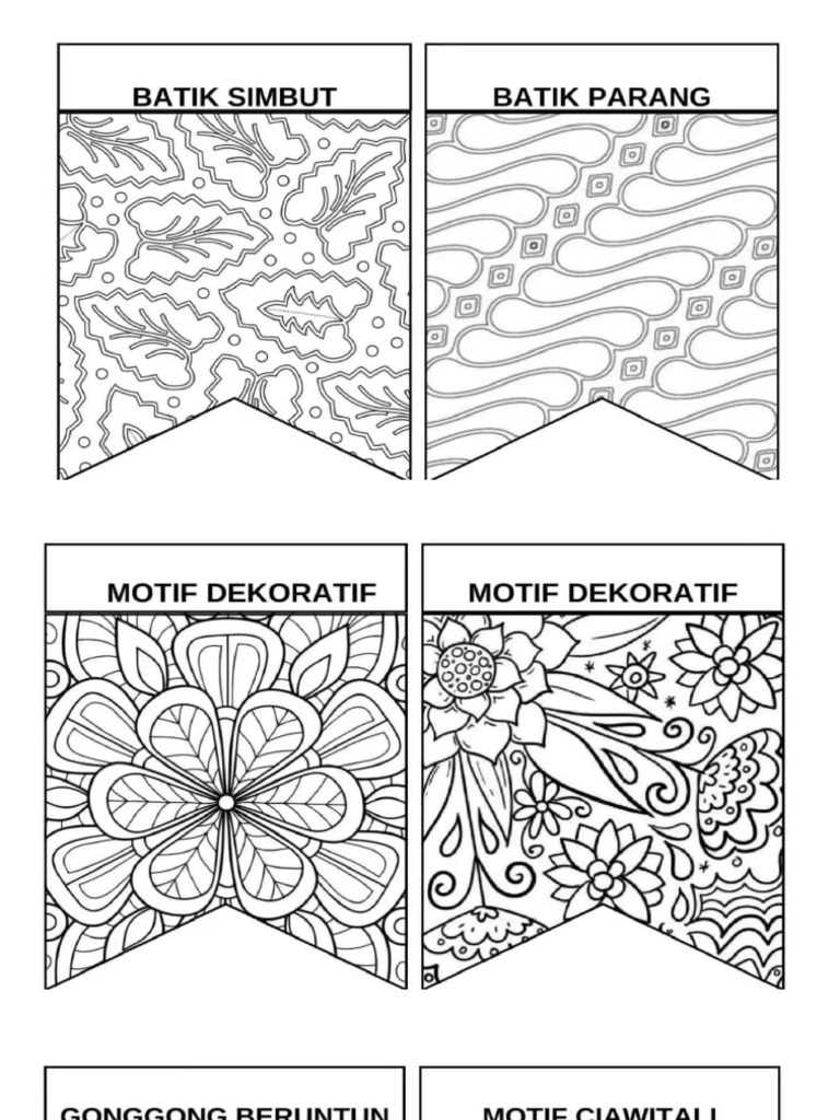 Bendera Batik Pola Berulang | PDF