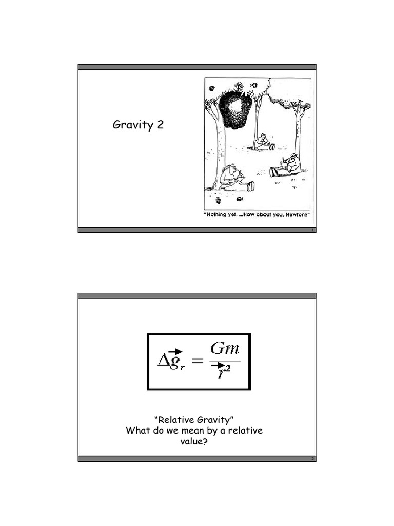 Understanding Relative Gravity Measurements | PDF | Gravity | Applied ...