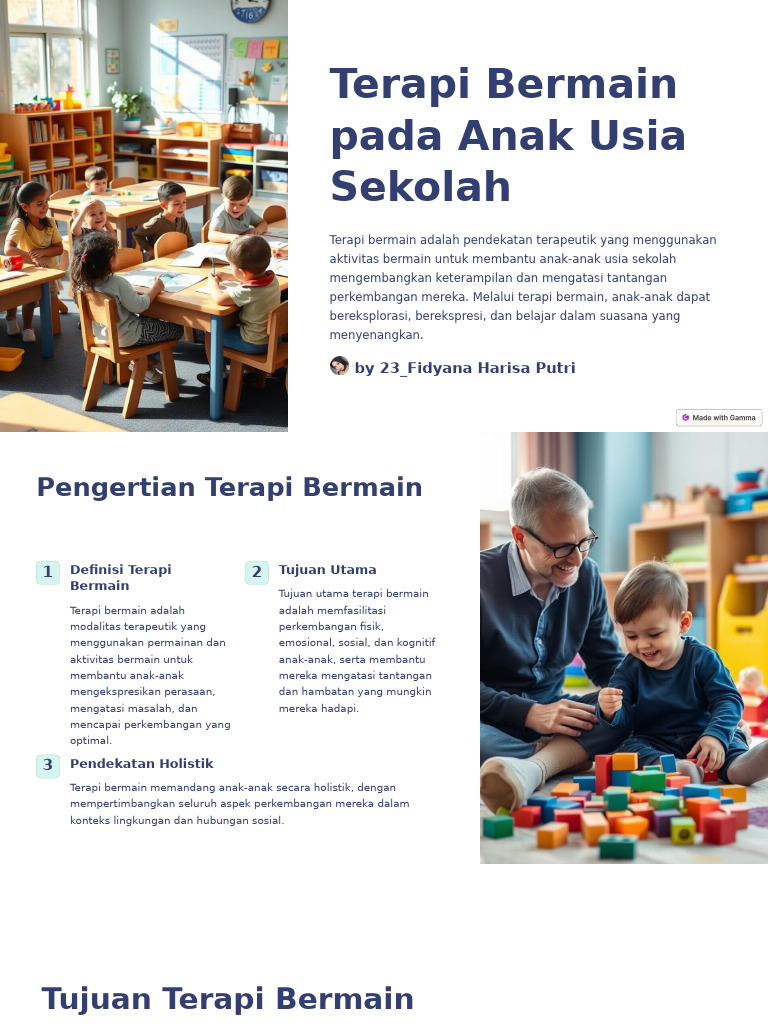 Pendidikan Formal Tingkat Dasar Anak Bermain dan Belajar