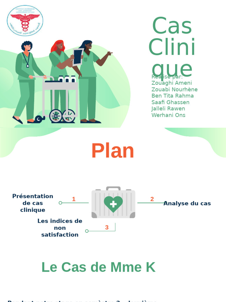 Cas clinique de Mme K en orthopédie | PDF | Incontinence urinaire ...