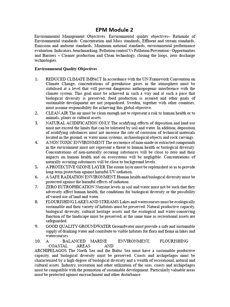 EPM Module 2 | PDF | Air Pollution | Waste
