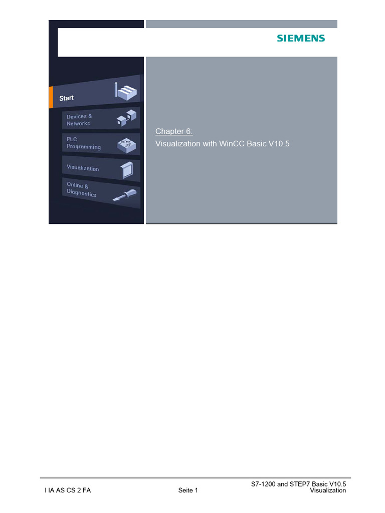 60 - Step7 - Basic - V10.5 - Visualisierung - EN - V11 - VN | PDF ...