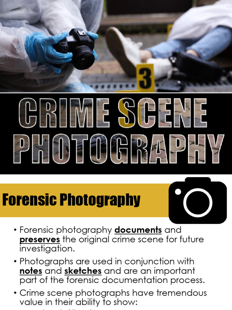 Forensic Photography Guidelines and Techniques | PDF | Crime Scene ...