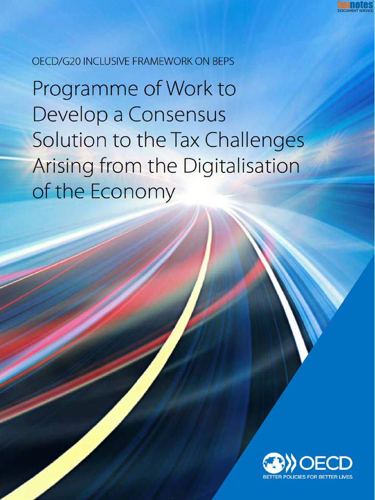 2024-27652 WTDDocs OECD 09242024 ProgrammeofWork | PDF | Taxes | Economies