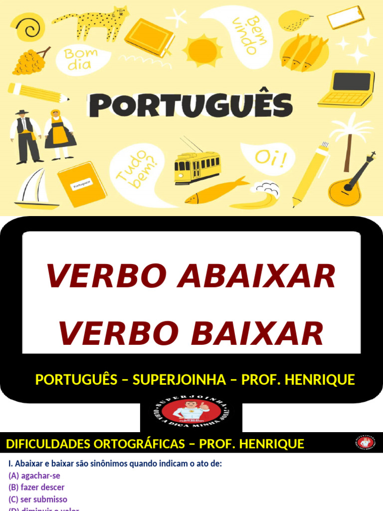 Diferenças entre Abaixar e Baixar | PDF | Português (idioma) | Sol