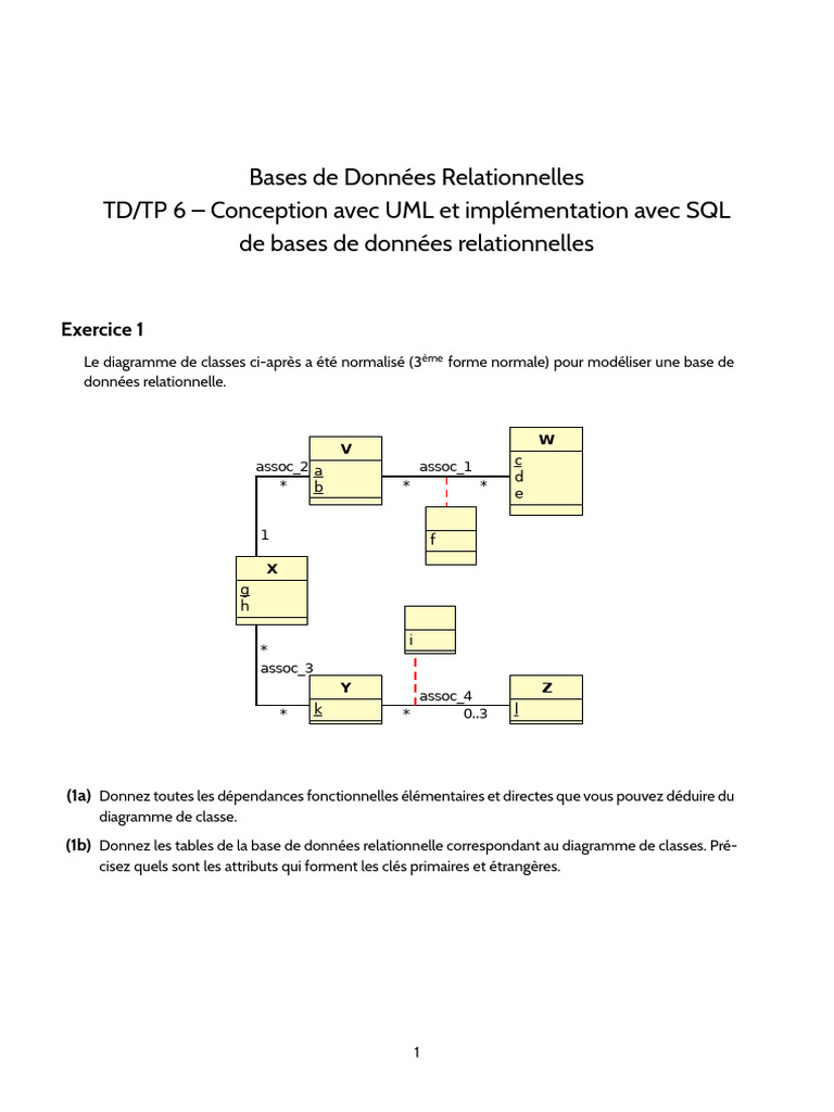 Conception de Bases de Données UML et SQL | PDF | Bases de données ...