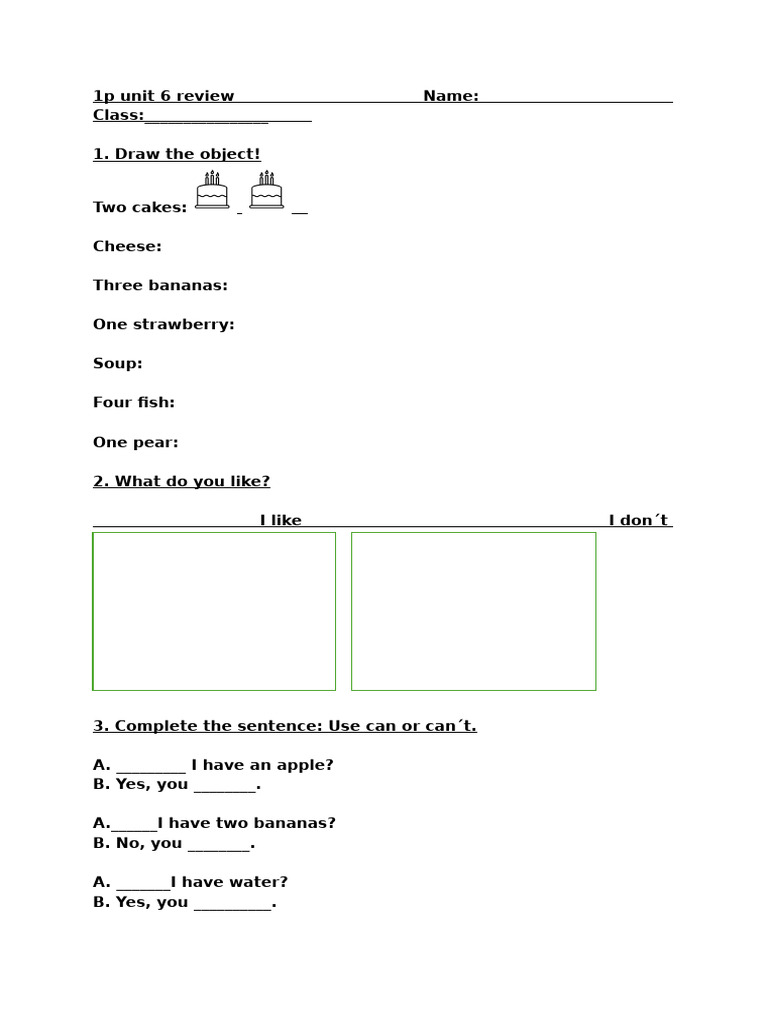1p U6 Review | PDF