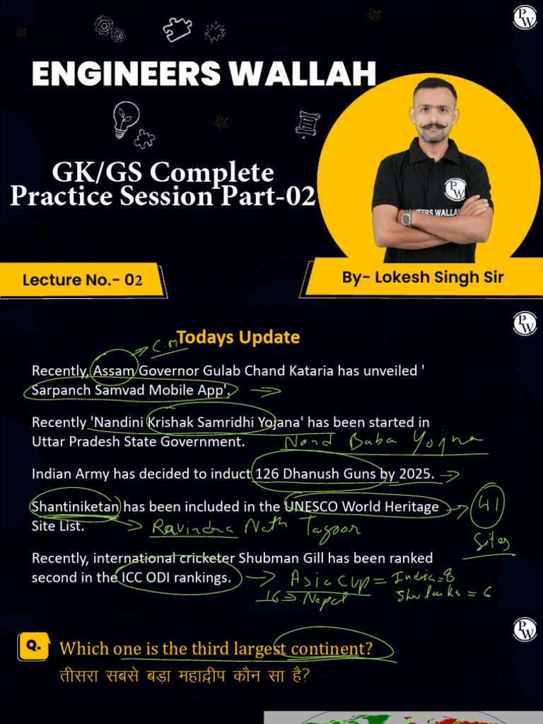 GKGS 02 Class Notes - Note | PDF