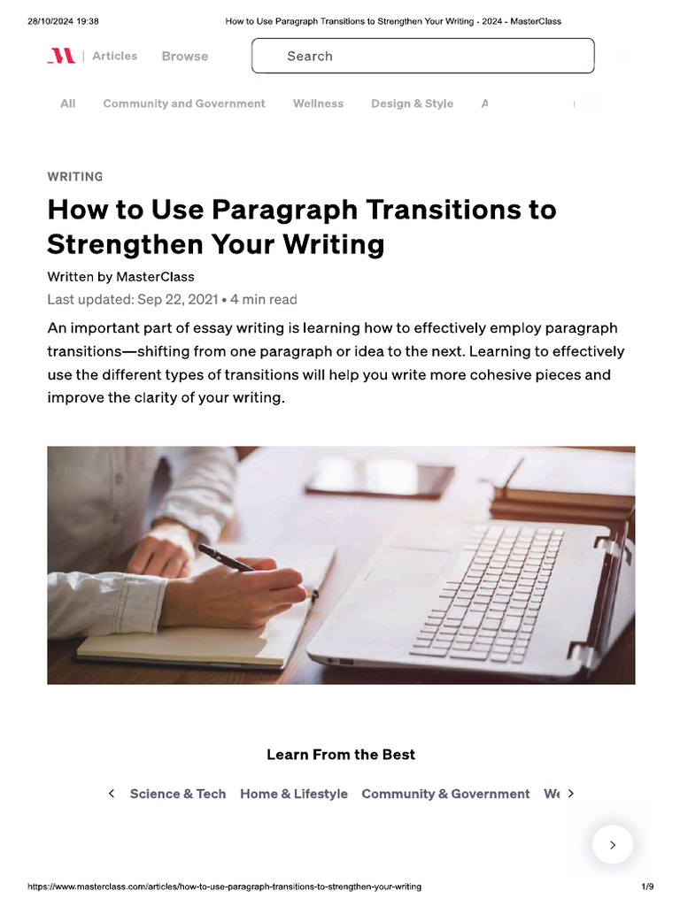 Transition Phrases | PDF