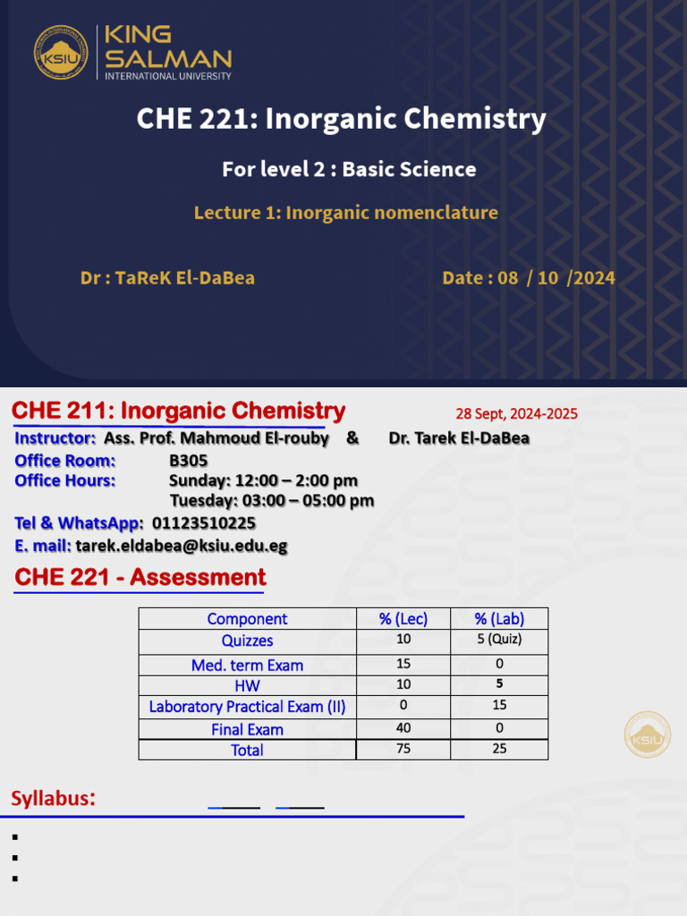 Inorganic Chemistry Nomenclature Guide | PDF | Sulfate | Ion