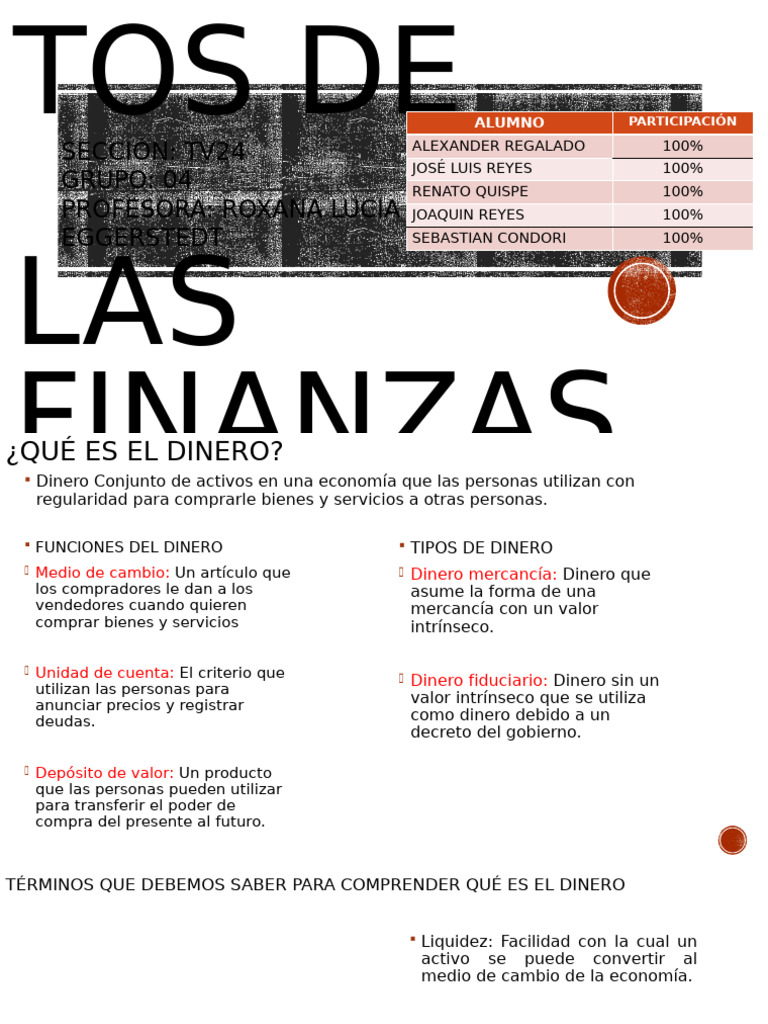para Finanzas | PDF | Dinero | Oferta de dinero