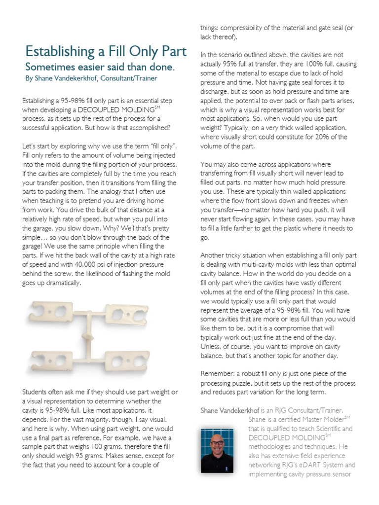 Establishing A Fill Only Part | PDF | Technology & Engineering