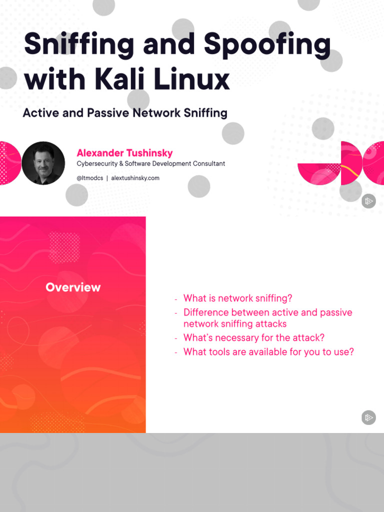 active-and-passive-network-sniffing-slides | PDF