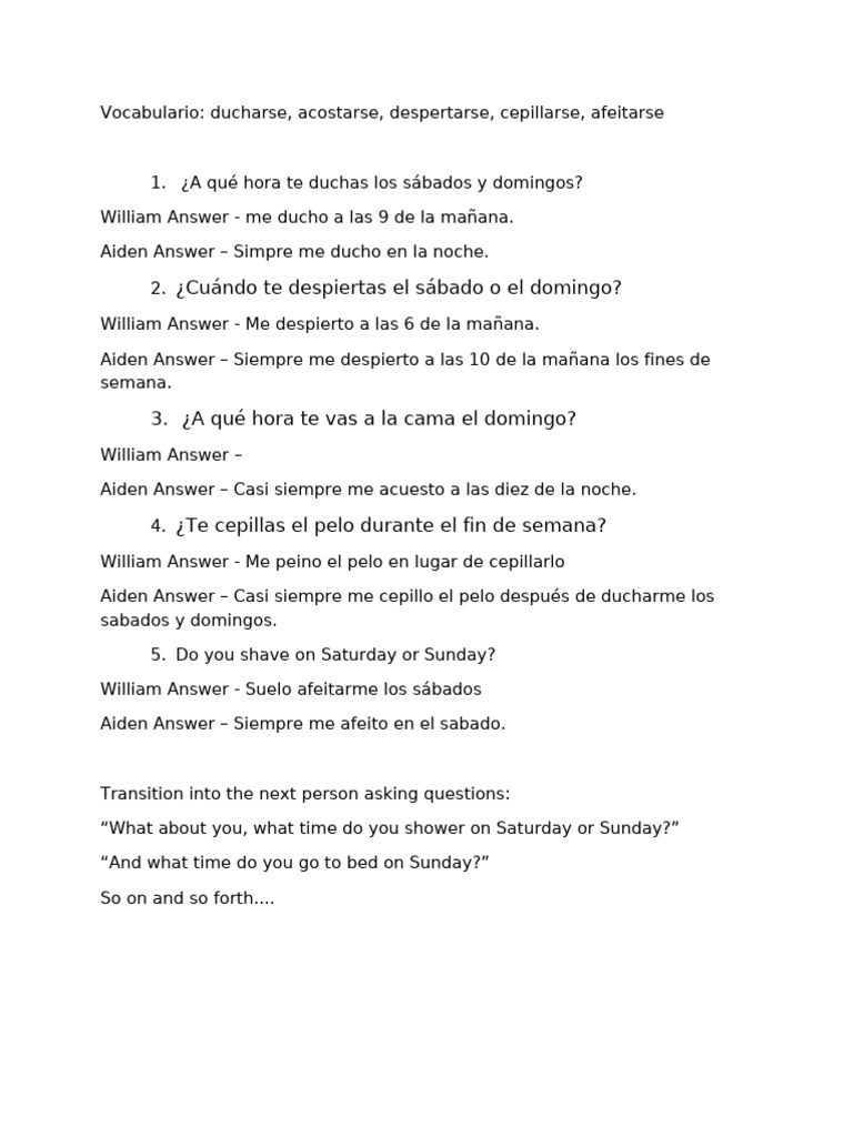 Script For Spanish Project Thing | PDF