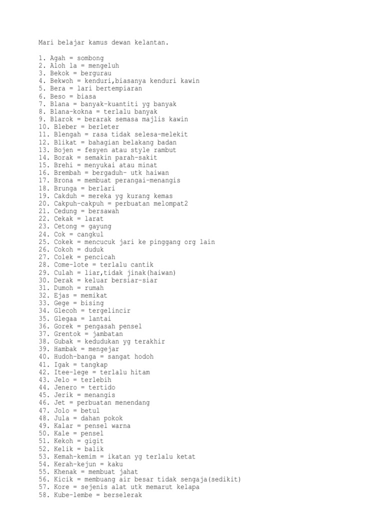 Bahasa Kelantan Pdf