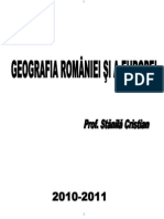 Geografia Romaniei Si a Europei