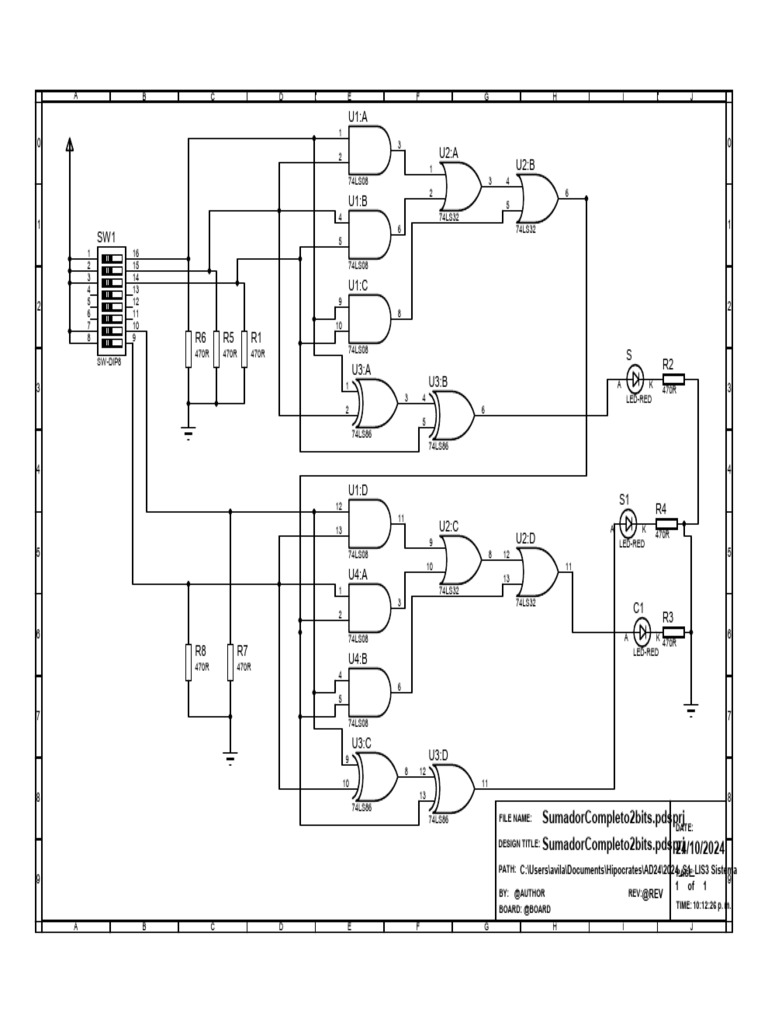 Sumador Completo 2 Bits | PDF