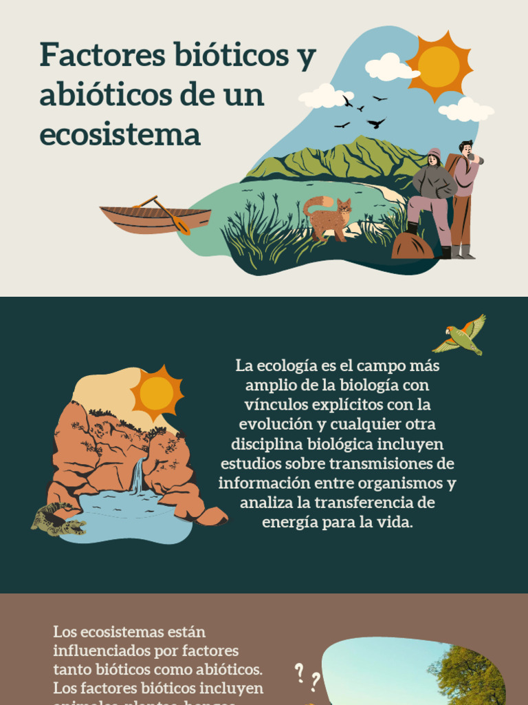 Factores bióticos y abióticos en ecosistemas | PDF | Ecosistema | Ecología