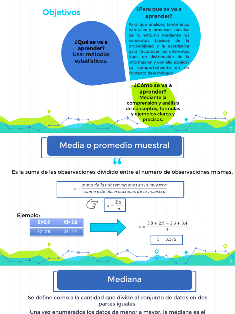 Media, Mediana y Moda | PDF | Mediana | Estadísticas